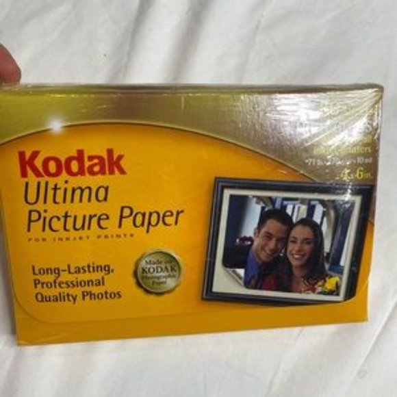 New! Kodak Ultima Picture Paper 60 Sheets High Gloss 4" x 6" for Inkjet Printer - Picture 1 of 2